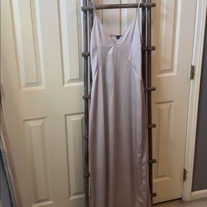 Silver long dress